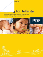 Caring For Infants: A Guide To Feeding 0 To 12 Month-Old Infants in Long Day Care Centres