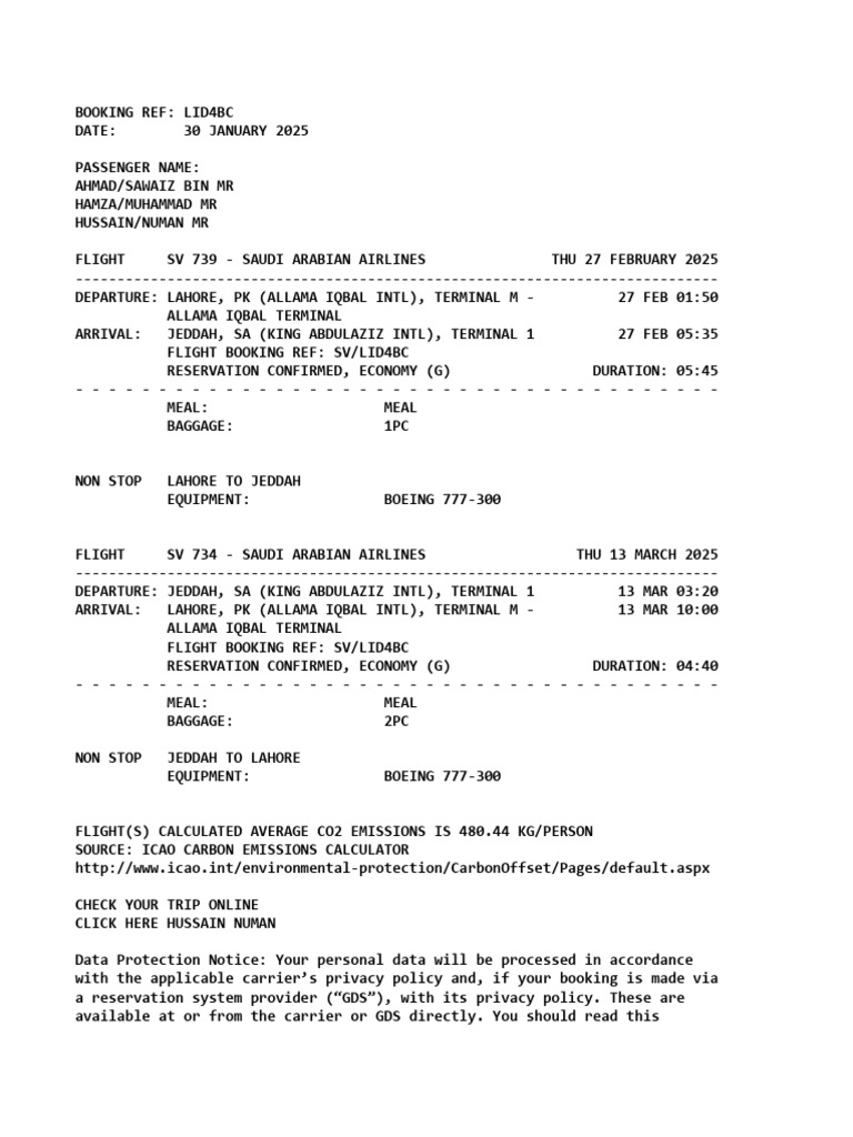 LID4BC 27FEB - 13MAR X 2PAX ABDUL HANAN MUSA ISHAQ | PDF