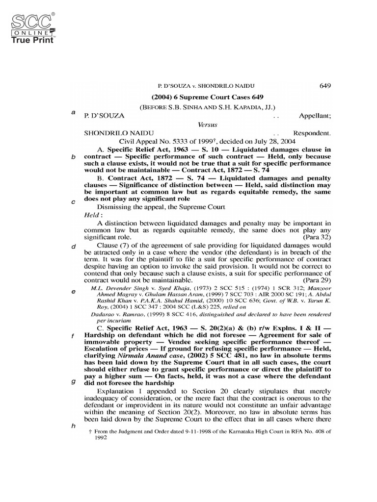 Modak Judgment Analysis: SCC 2008 | PDF | Supreme Court Of The United ...