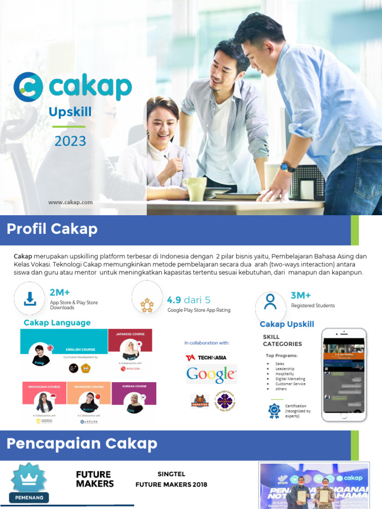 Cakap: Platform Upskill Terdepan | PDF