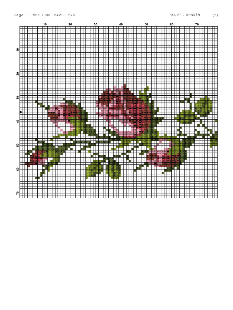 Aida 14 Cross Stitch Pattern | PDF | Textile Arts | Needlework