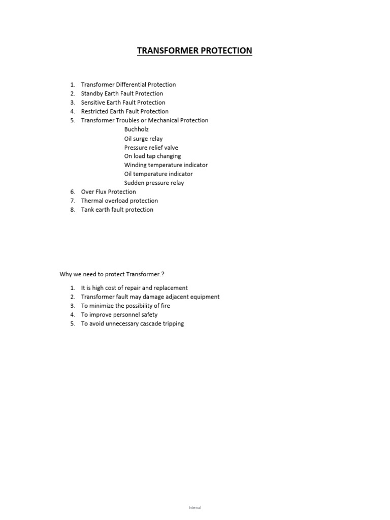 Transformer Mechanical Protection Methods | PDF | Transformer | Relay
