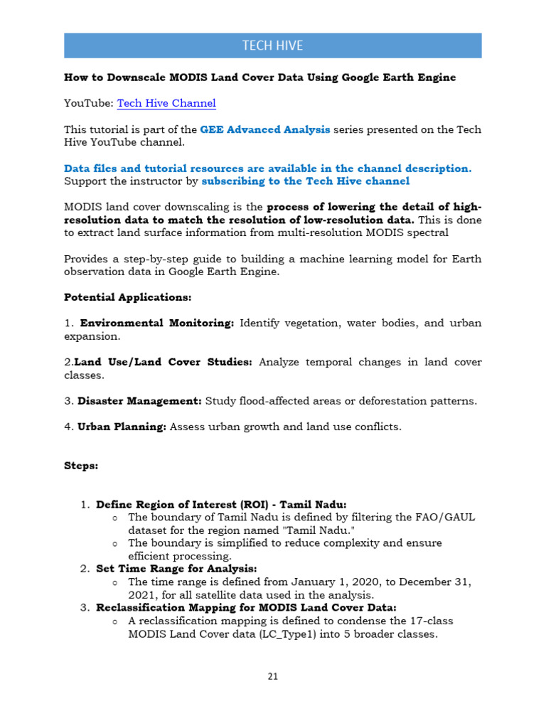 How To Downscale MODIS | PDF | Statistical Classification | Data