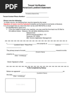 Residence Verification Request Form W-147 | PDF | Landlord | Lease