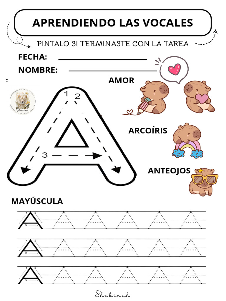 Actividades para Aprender Vocales | PDF