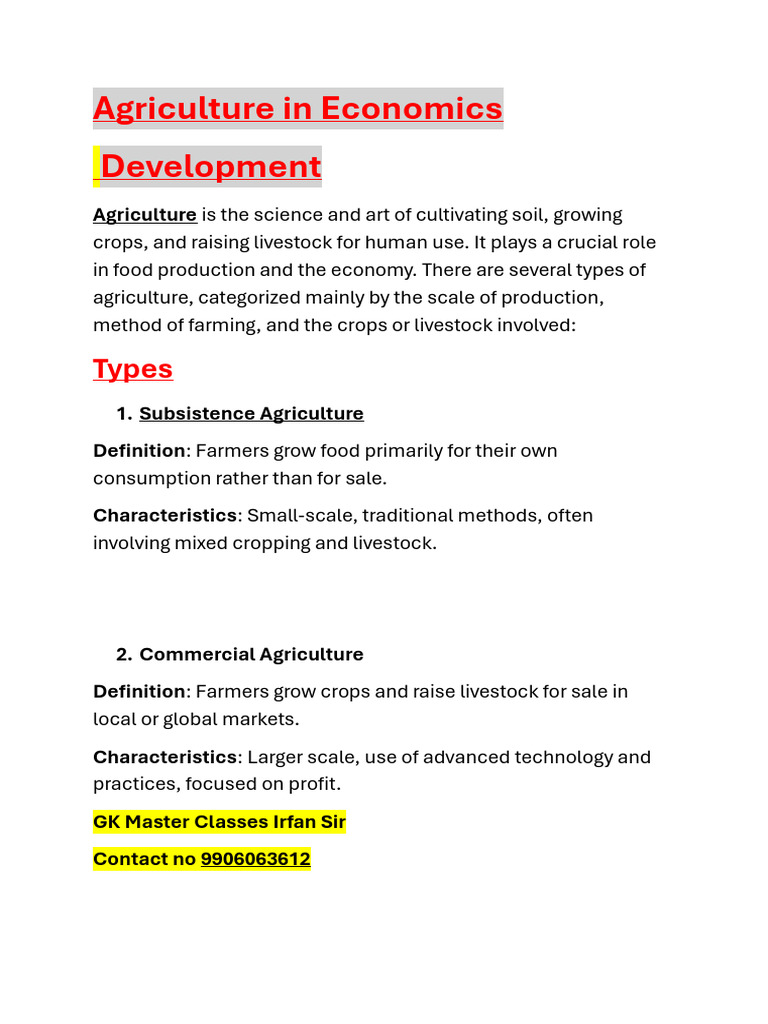 Overview of Agricultural Practices in India | PDF | Agriculture ...