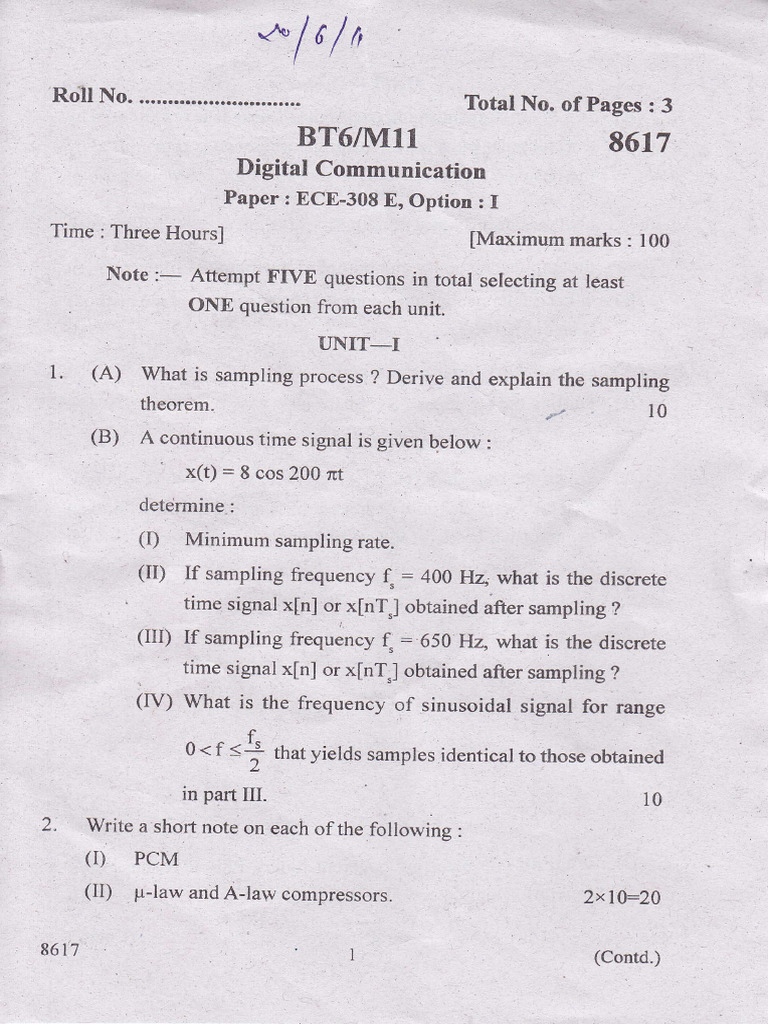 Digital Communication 2011 Kuk | PDF | Digital Signal Processing ...