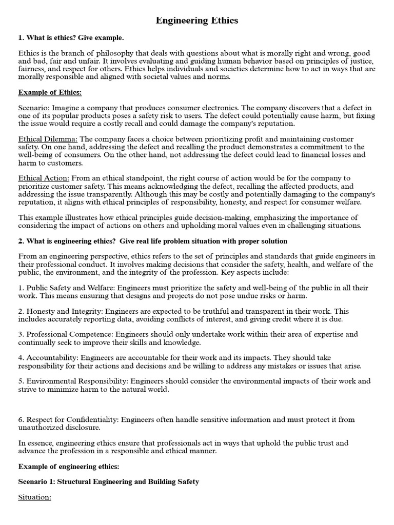 Engineering Ethics in Professional Practice | PDF | Safety | Morality
