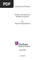 Download Mergers and Acquisitions by Samuel Tedjasukmana SN85048 doc pdf