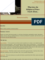 Homosexuality: What Does The Religion of Peace Teach About..