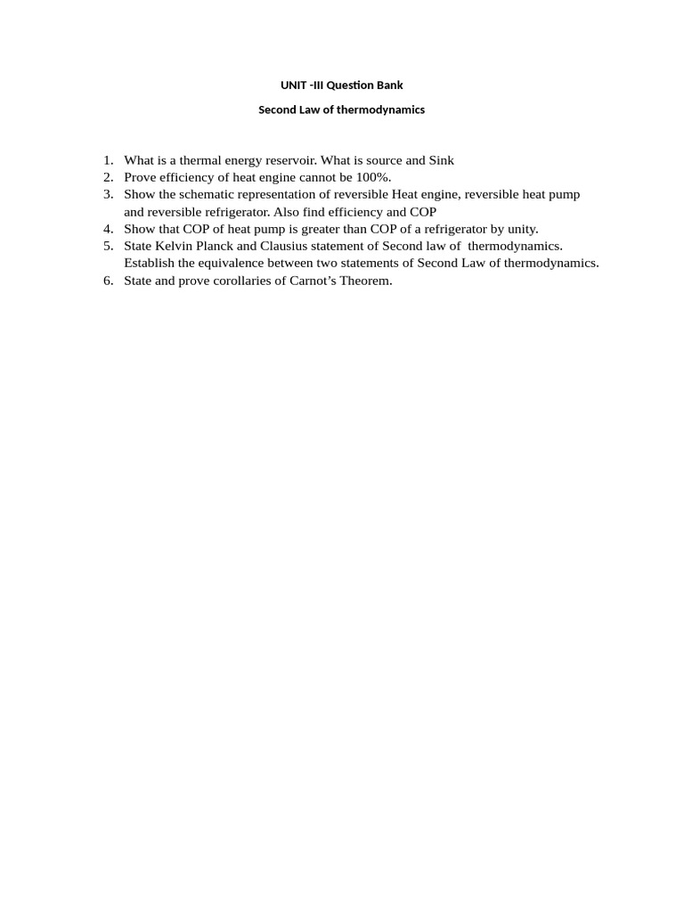 UNIT 3 Question Bank | PDF