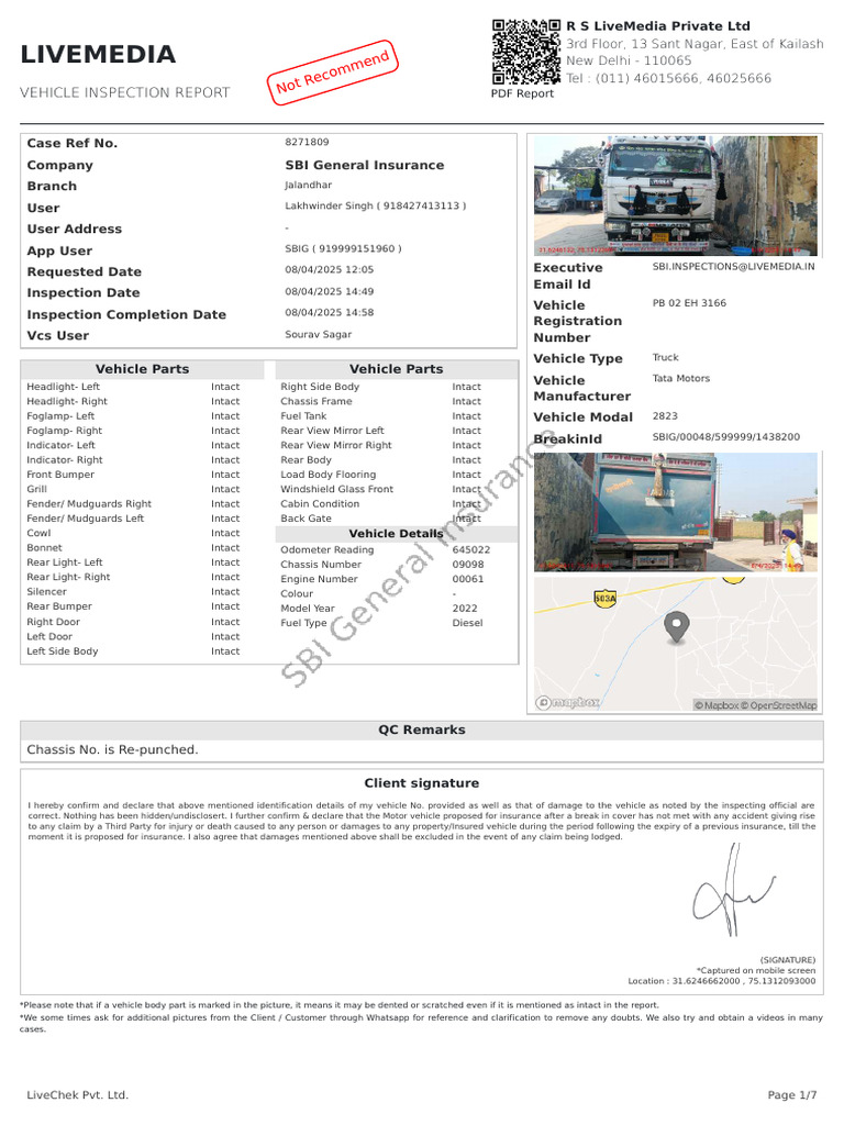 67f4c3bd8949b0061505a6bc - PB 02 EH 3166 | PDF | Motor Vehicle | Transport