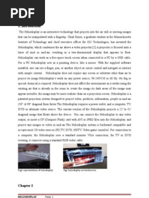 heliodisplay seminar report