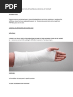 Cast Application Procedure Checklist | PDF