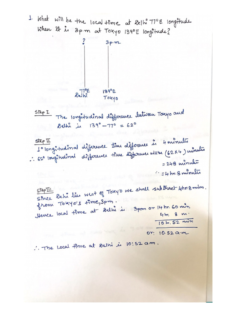 Time Sums Ix Geography | PDF