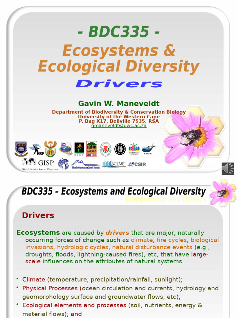 Ecosystem Change Drivers Explained | PDF | Disturbance (Ecology) | Ecology