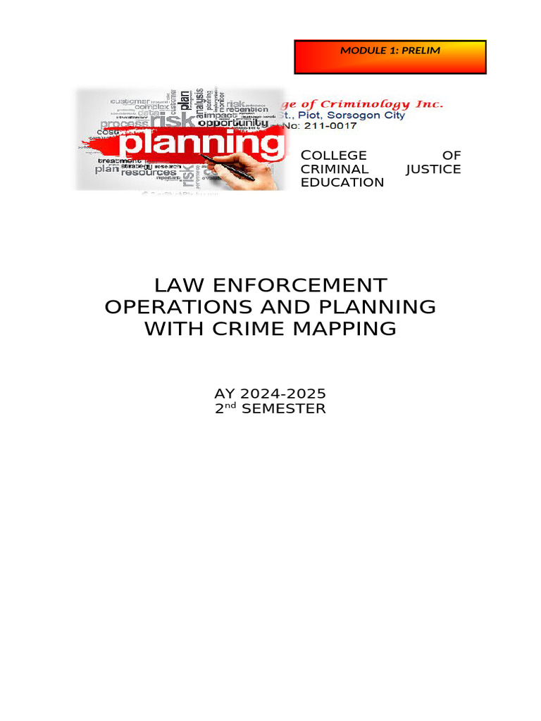LE4 4 Module Summary | PDF | Police | Swot Analysis