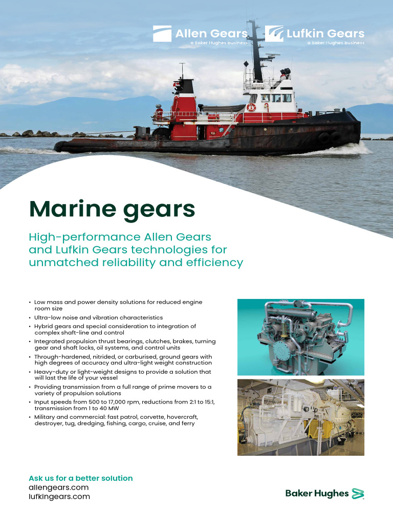High-Performance Marine Gear Solutions | PDF | Gear | Fatigue (Material)