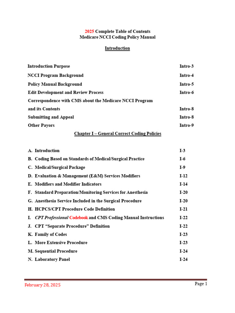 Medicare Policy Manual