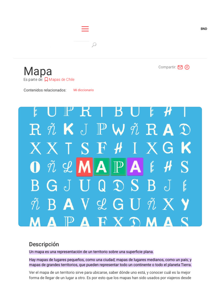 Mapa de Chile para Niños | PDF