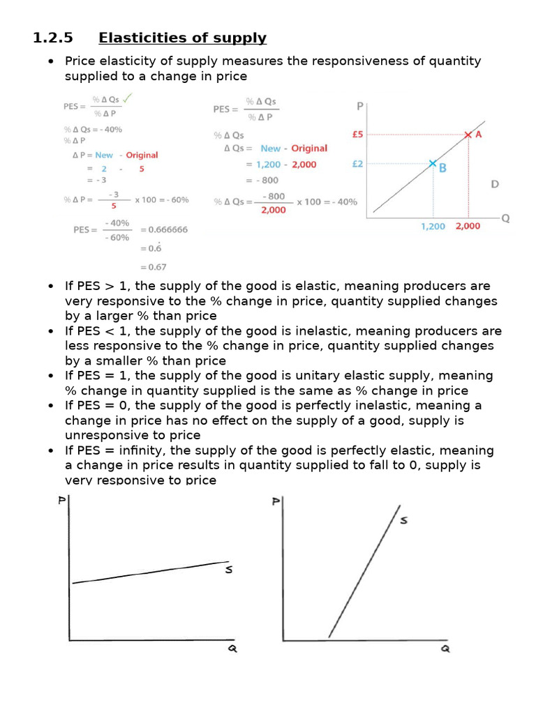 Understanding Price Elasticity of Supply | PDF