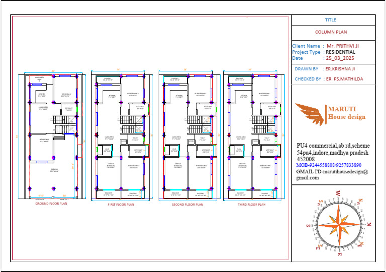 Residential Column Design Plans | PDF