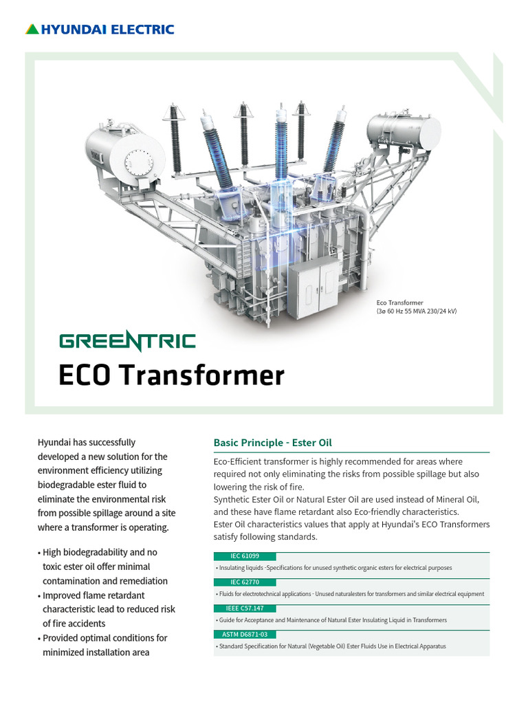 2204 - GREENTRIC Eco Transformer (E) 2P | PDF | Transformer | Oil