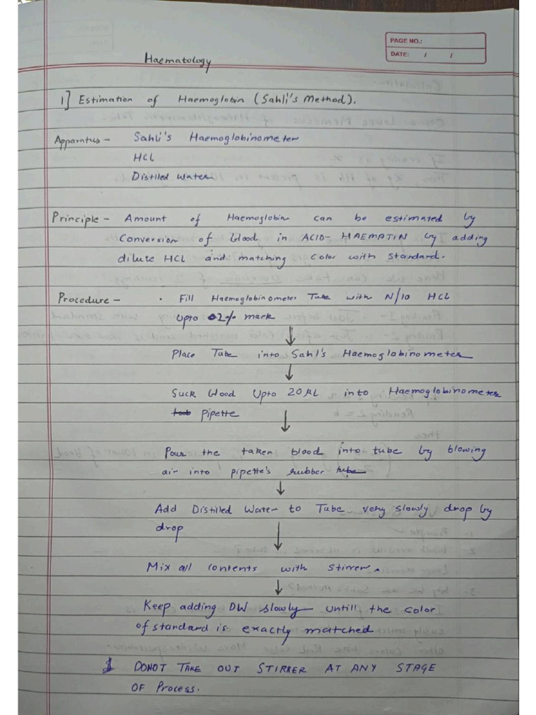 Haematology Notes | PDF