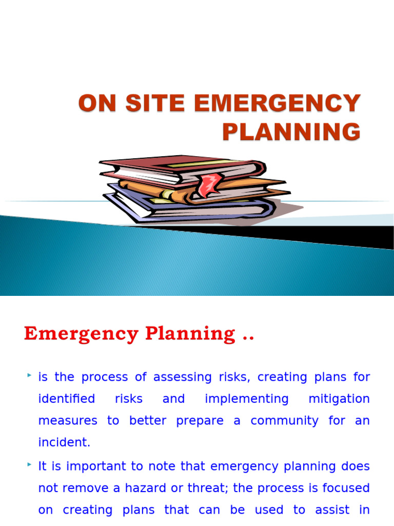 P7.4 On - Site - Emergency - Planning - DHA | PDF | Emergency ...