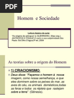 As Origens Do Antropos Guerriero