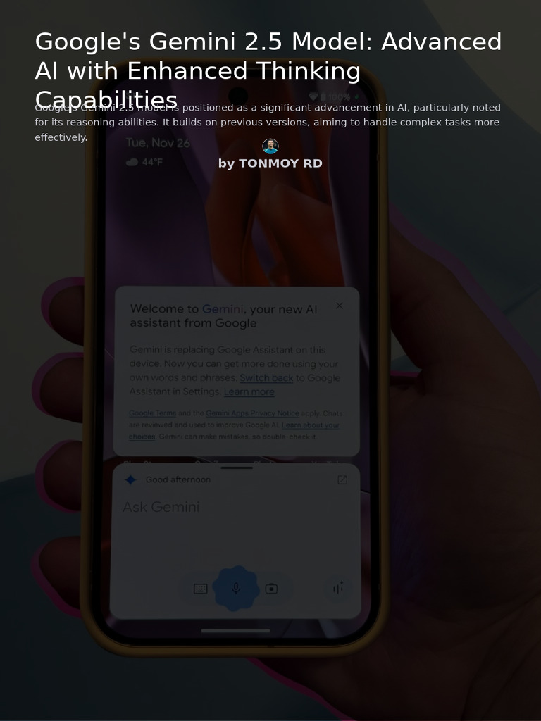 Googles Gemini 25 Model Advanced AI With Enhanced Thinking Capabilities ...
