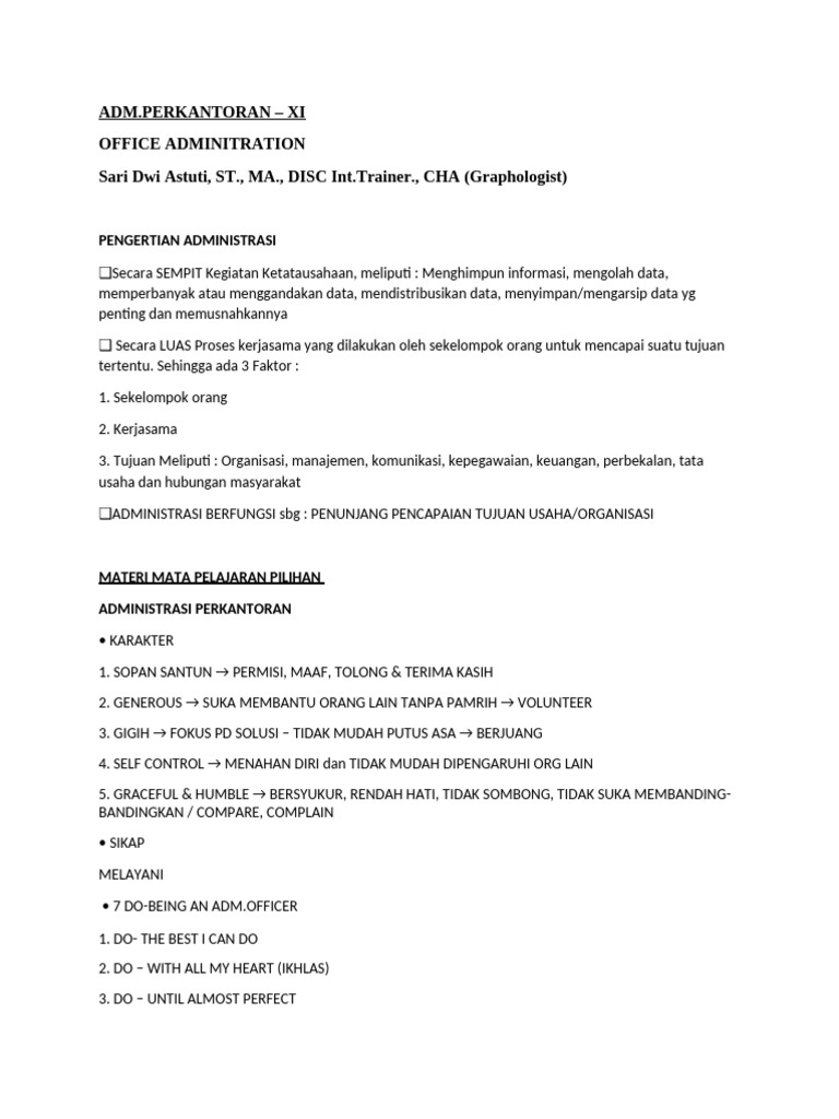 Struktur Organisasi Faica Angky Herawati | PDF