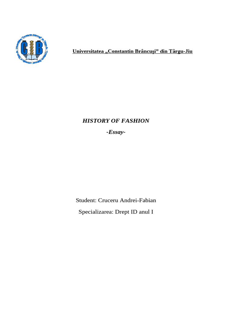 Evolution of Fashion Through History | PDF | Fashion | Clothing