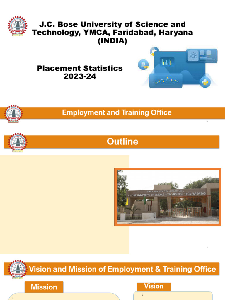 YMCA Faridabad Placement Statistics 2023-24 | PDF | Engineering