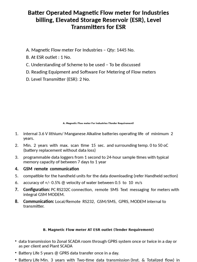 Metering Flow Meter & Level | PDF | General Packet Radio Service | Flow ...