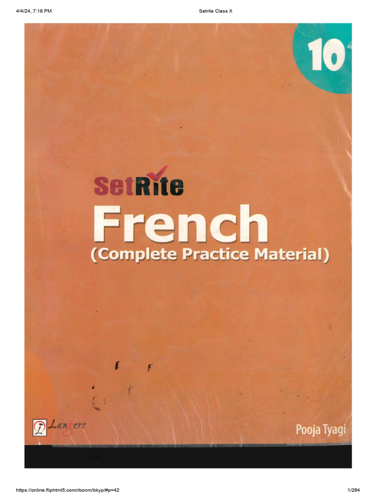 STD X - Setrite - Leçons 1-12-Full Book - MFJJ-24 | PDF