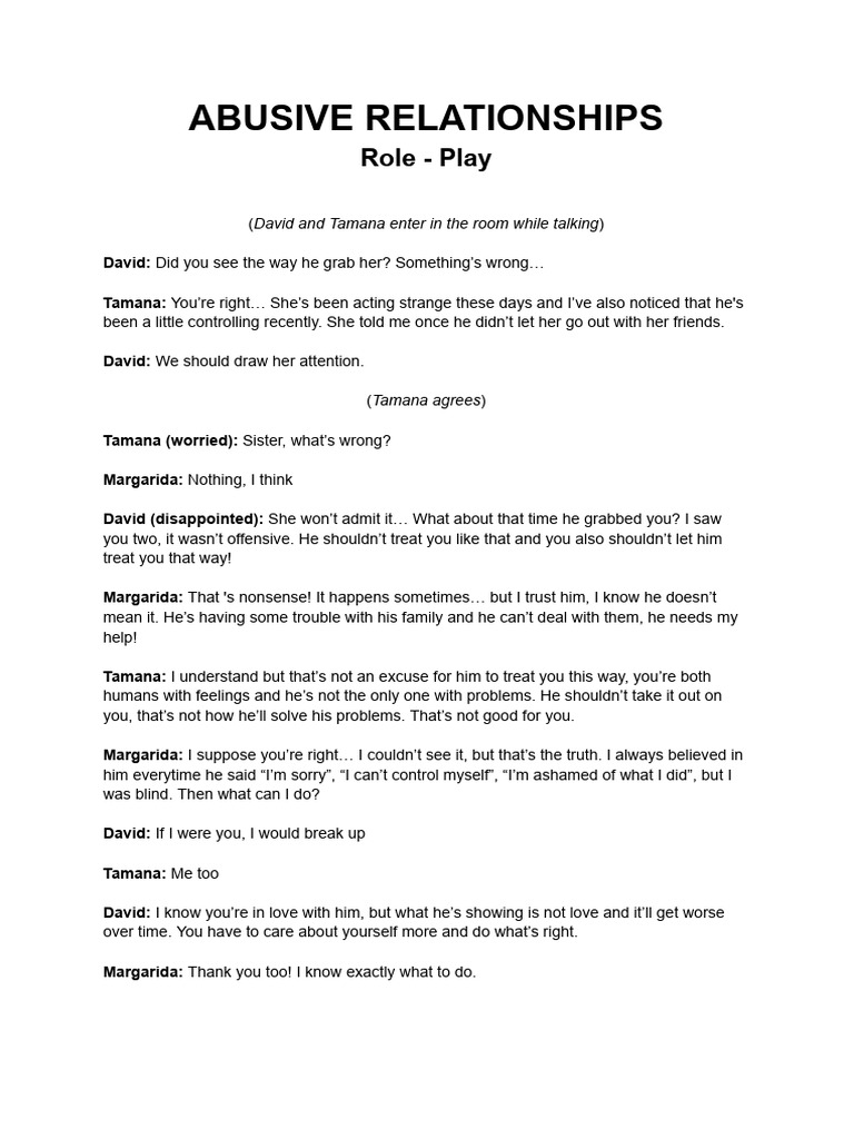 Abusive Relationships Pdf