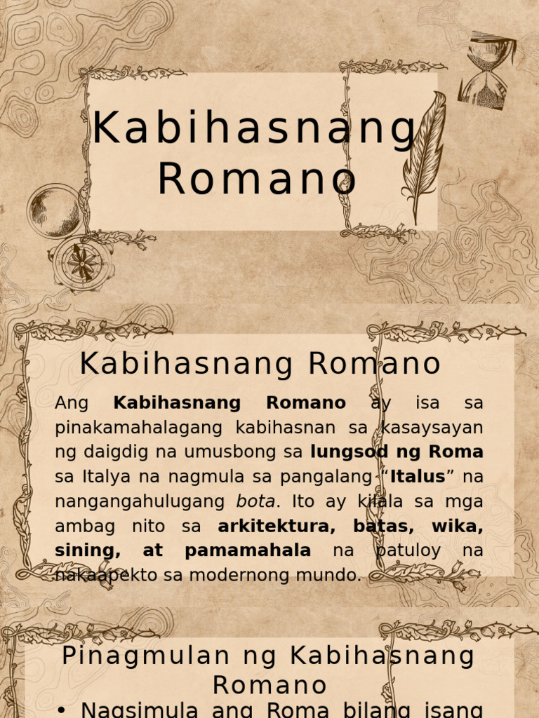 Kabihasnang Romano | PDF