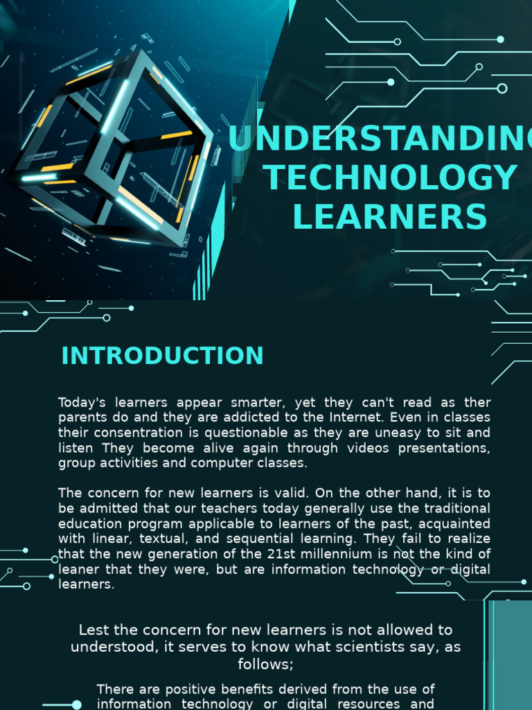 Understanding technology learners ppt final_20250209_162742_0000 | PDF ...