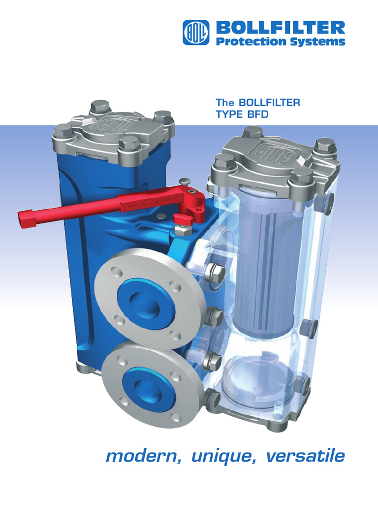 BOLLFILTER Type BFD Overview | PDF | Filtration | Valve