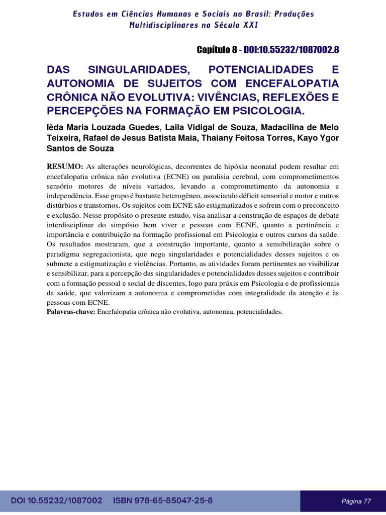 Formação em Psicologia e ECNE | PDF | Psicologia | Aprendizado
