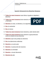 lista derechos humanos