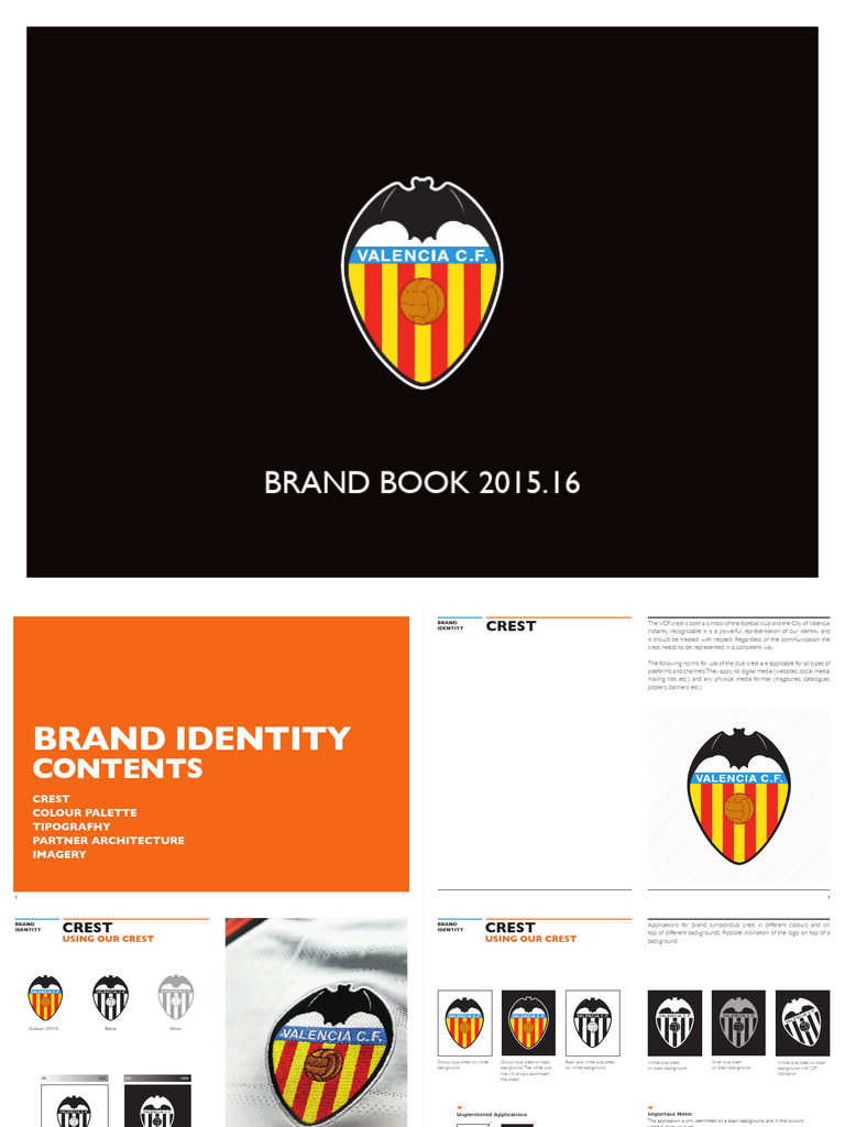 Valencia CF Brand Identity Guidelines | PDF | Logos | Brand