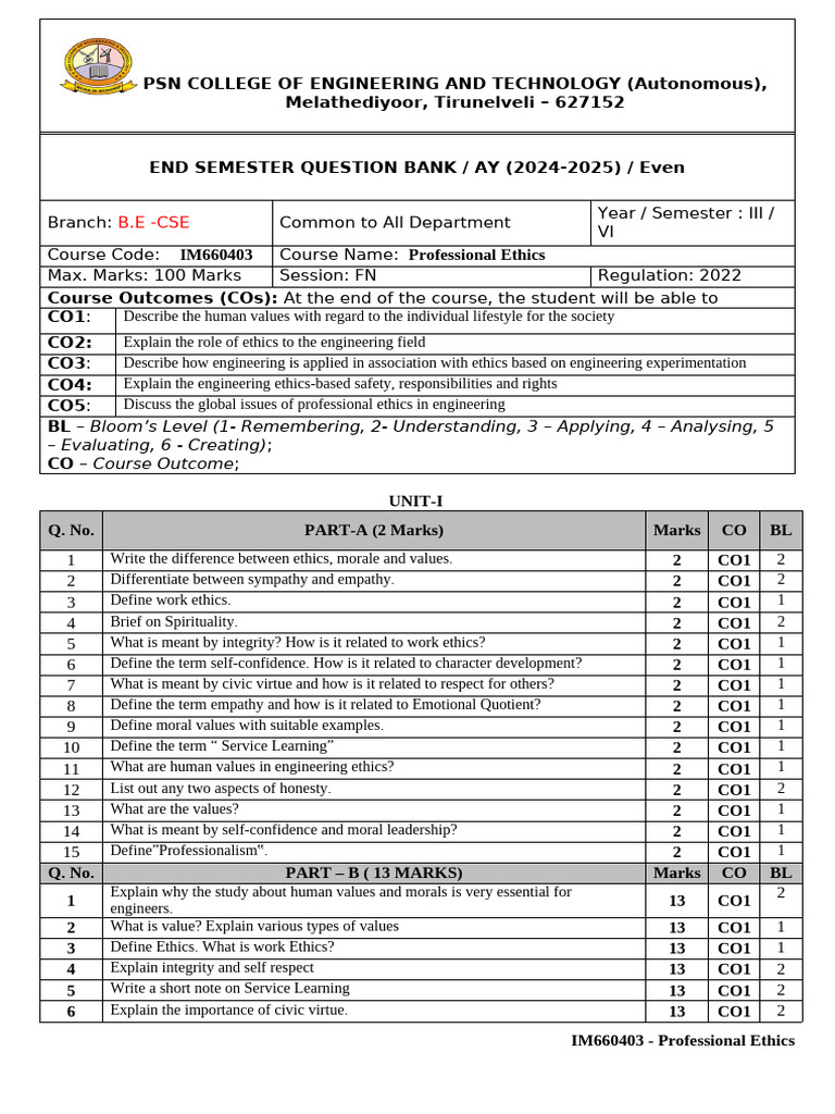 Professional Ethics in Engineering Concepts | PDF | Risk | Corporate ...