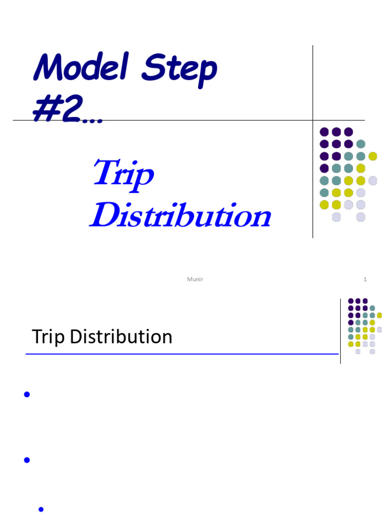 Understanding Trip Distribution Models | PDF | Applied Mathematics