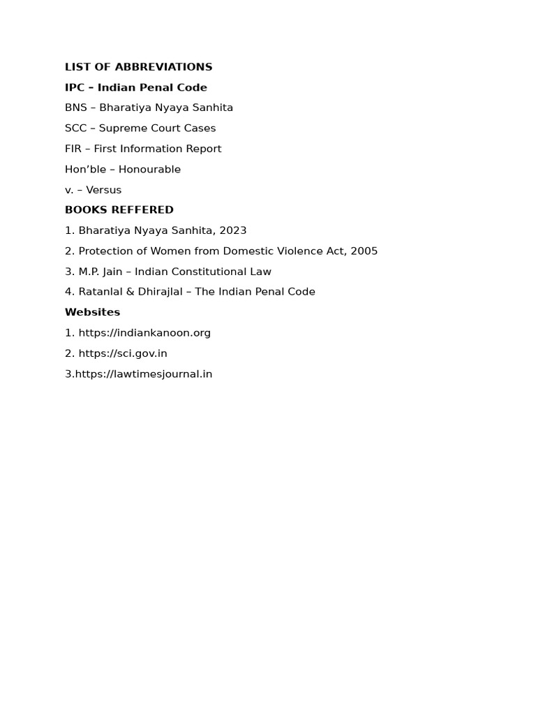 Abbreviations in Legal Contexts | PDF