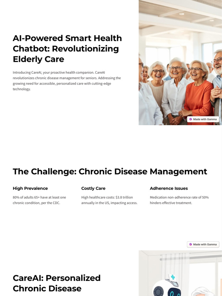 AI Chatbot for Elderly Chronic Care | PDF | Chronic Condition | Caregiver
