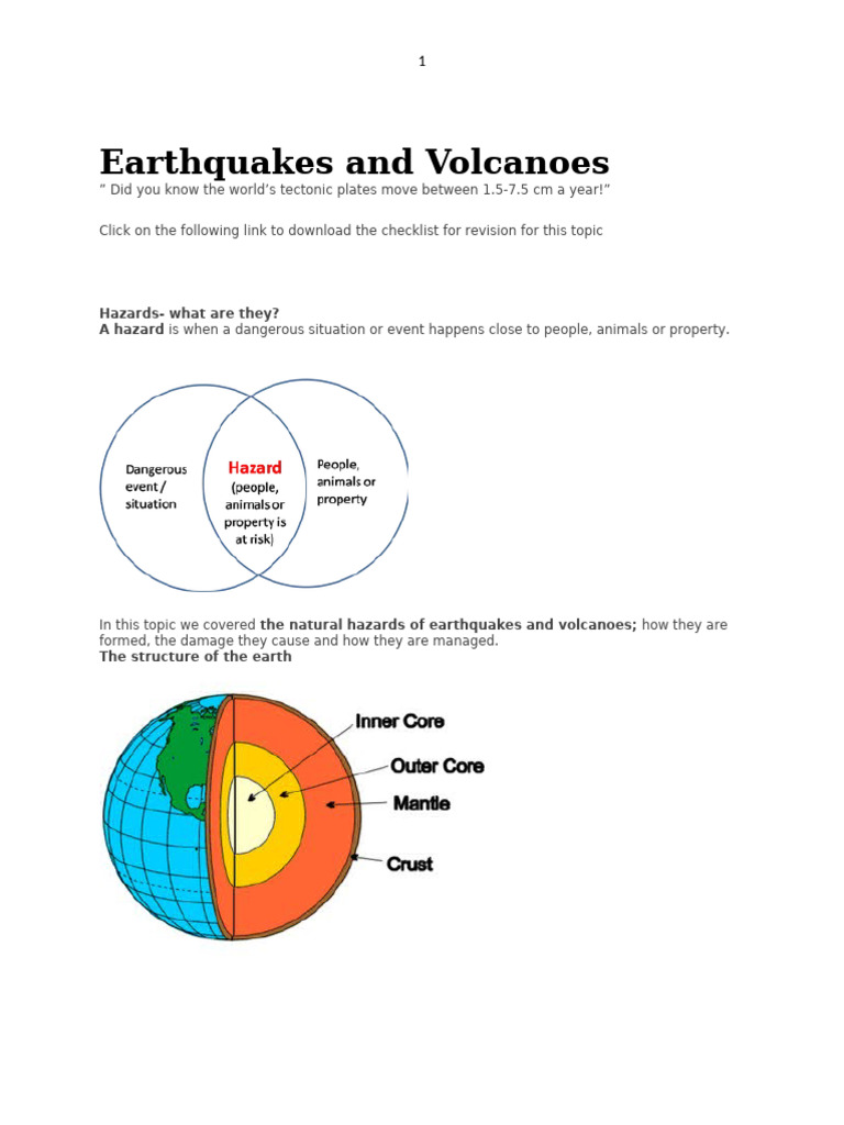Earthquake and Volcano Hazards Explained | PDF | Volcano | Lava
