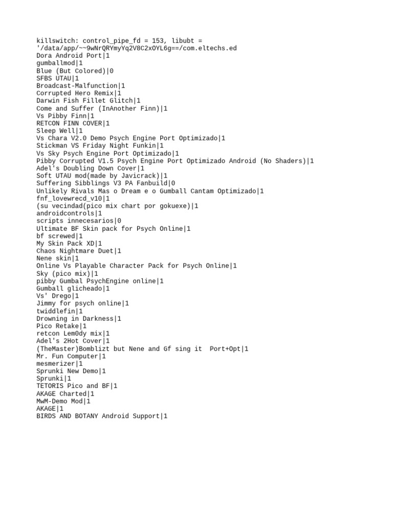 Android Game Mods and Ports List | PDF