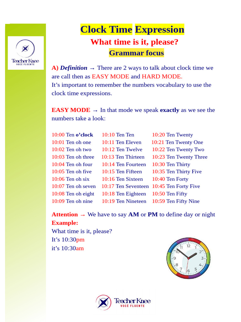 Time Expression - Fabricio | PDF